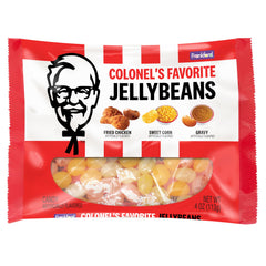 Frankford KFC fried chicken jelly beans for flavor testing.