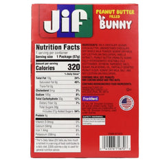 Frankford three-pack bunny with creamy peanut butter filling for easy sharing.