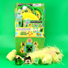 Frankford Minecraft Easter basket sidewalk chalk inspires creativity outside.