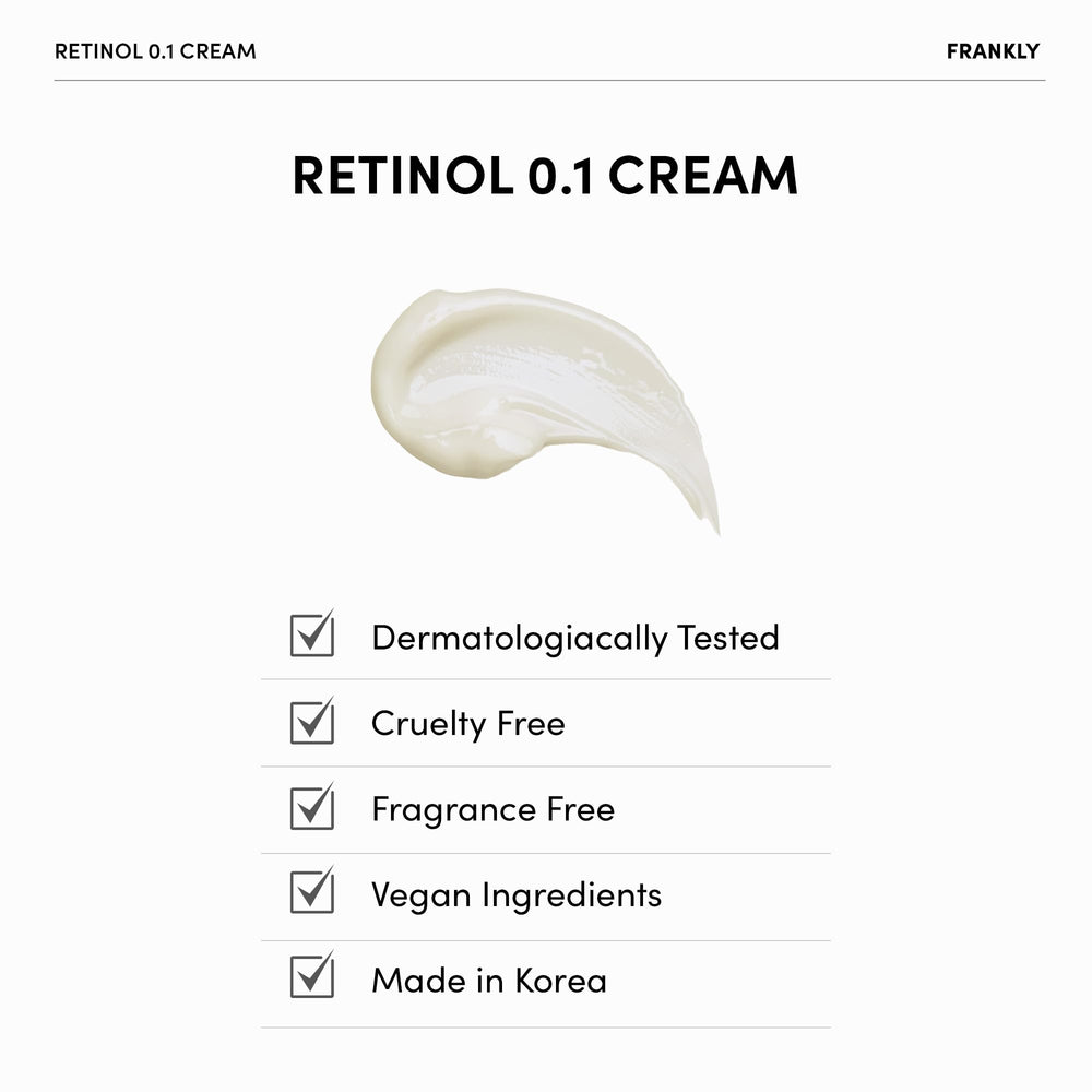 FRANKLY unscented retinol cream suitable for sensitive skin