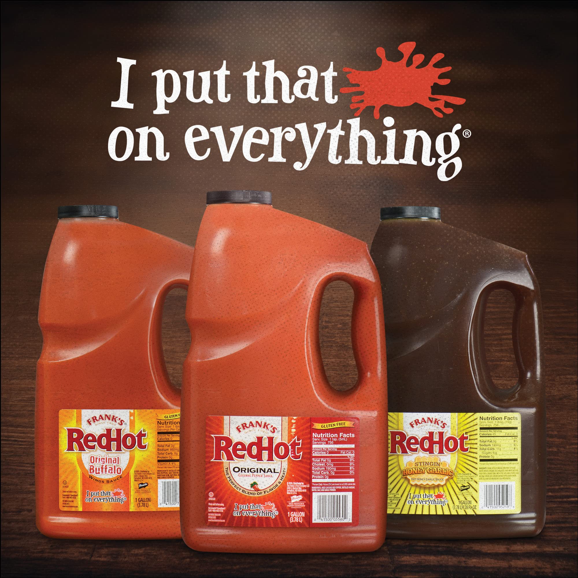 Kitchen setup using Frank's RedHot for wings, dressings, and dips