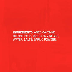 Franks RedHot Original Cayenne bottle side view showing versatile heat.