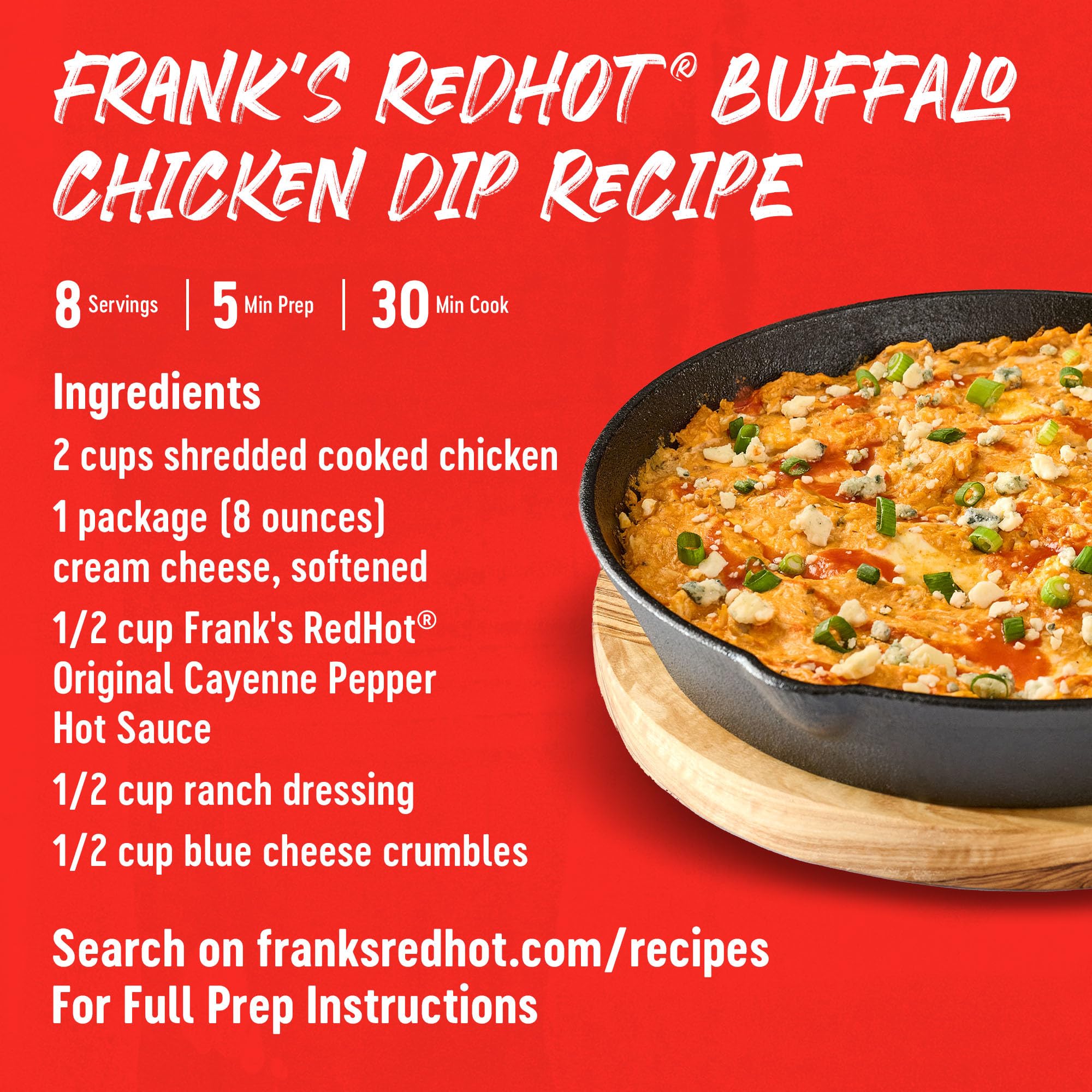 Frank's RedHot Original dip bowl ready for flavor