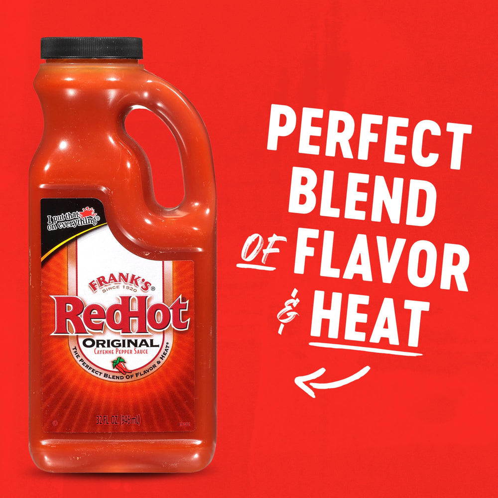 Drizzling Frank's RedHot on eggs for a quick breakfast upgrade