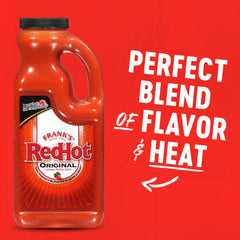 Drizzling Frank's RedHot on eggs for a quick breakfast upgrade