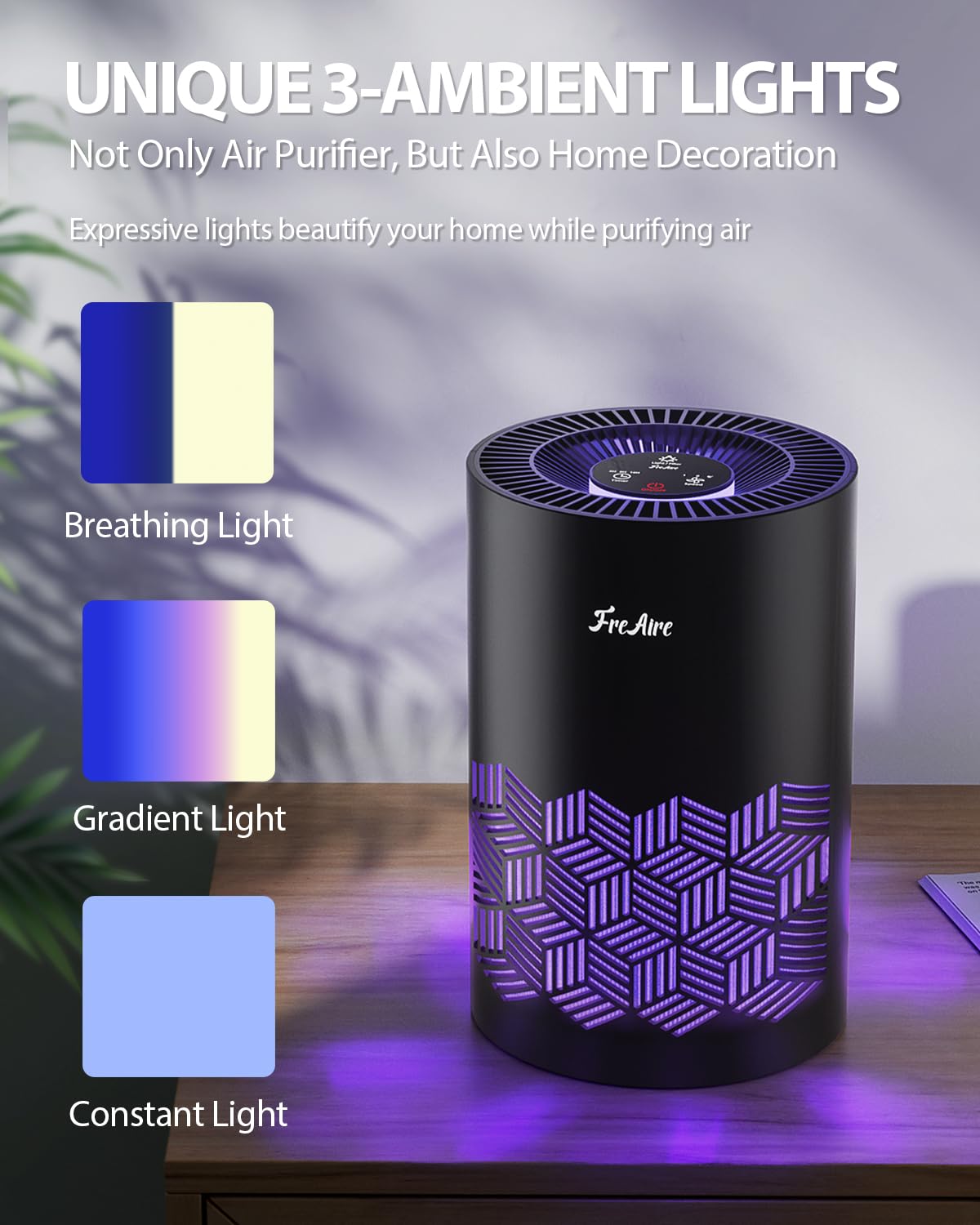 FreAire air purifier covers up to 1086 ft² for larger rooms.