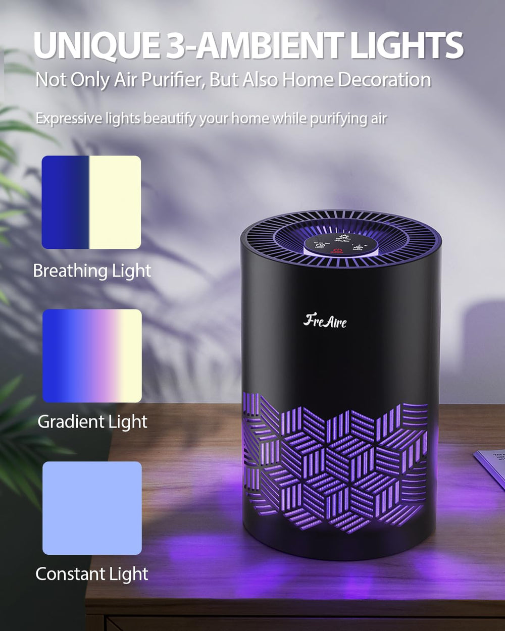 FreAire air purifier covers up to 1086 ft² for larger rooms.