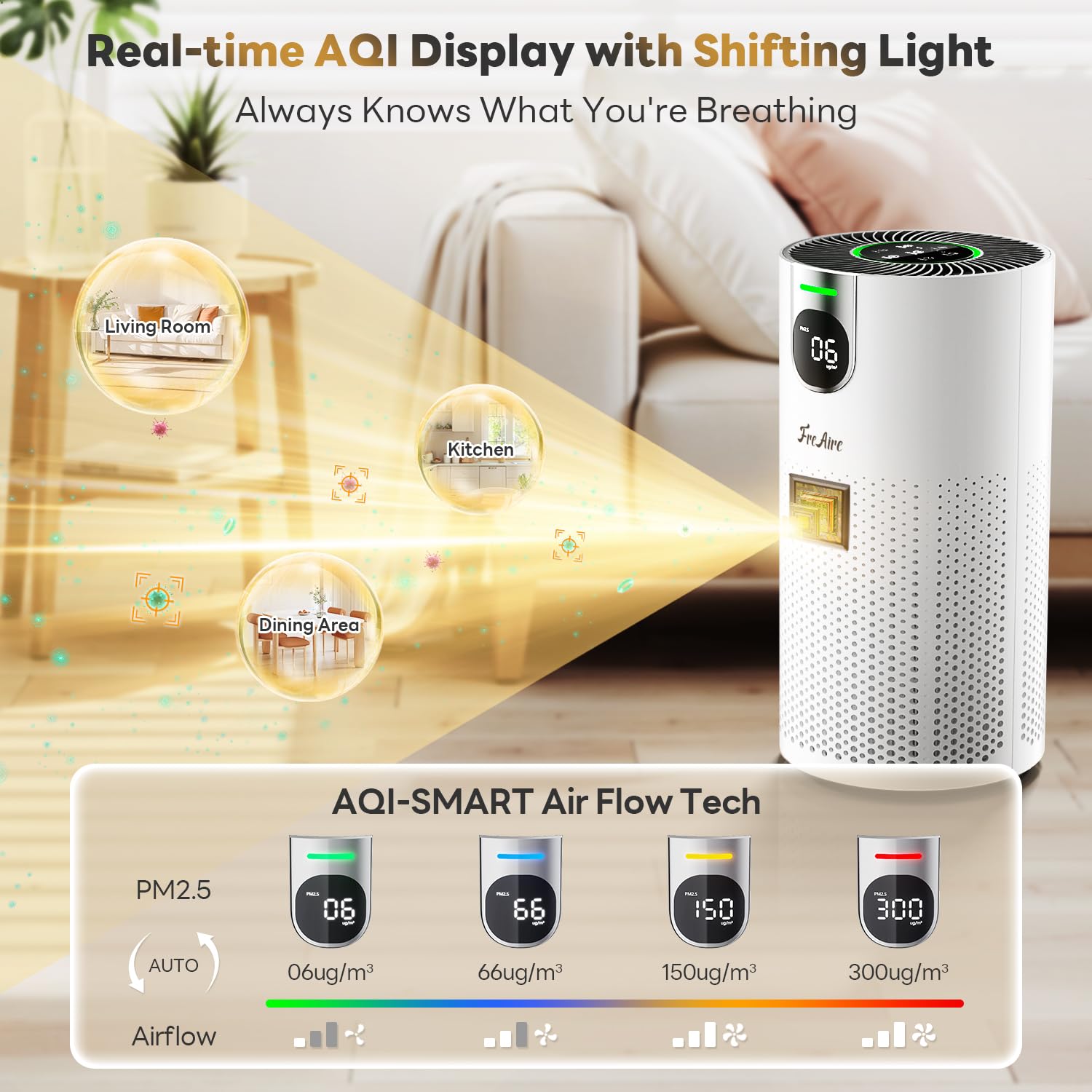 FreAire VisionAir is pet-friendly with filtration for households with animals.