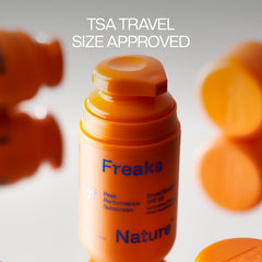 Freaks of Nature Peak Performance SPF 50 offers water resistance for outdoor activities up to 80 minutes.