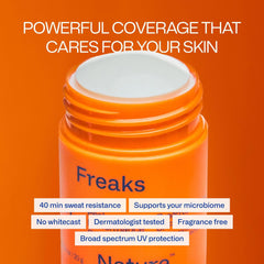 Close-up of Peak Performance Sun Stick texture reveals creamy, non-greasy mineral formula.