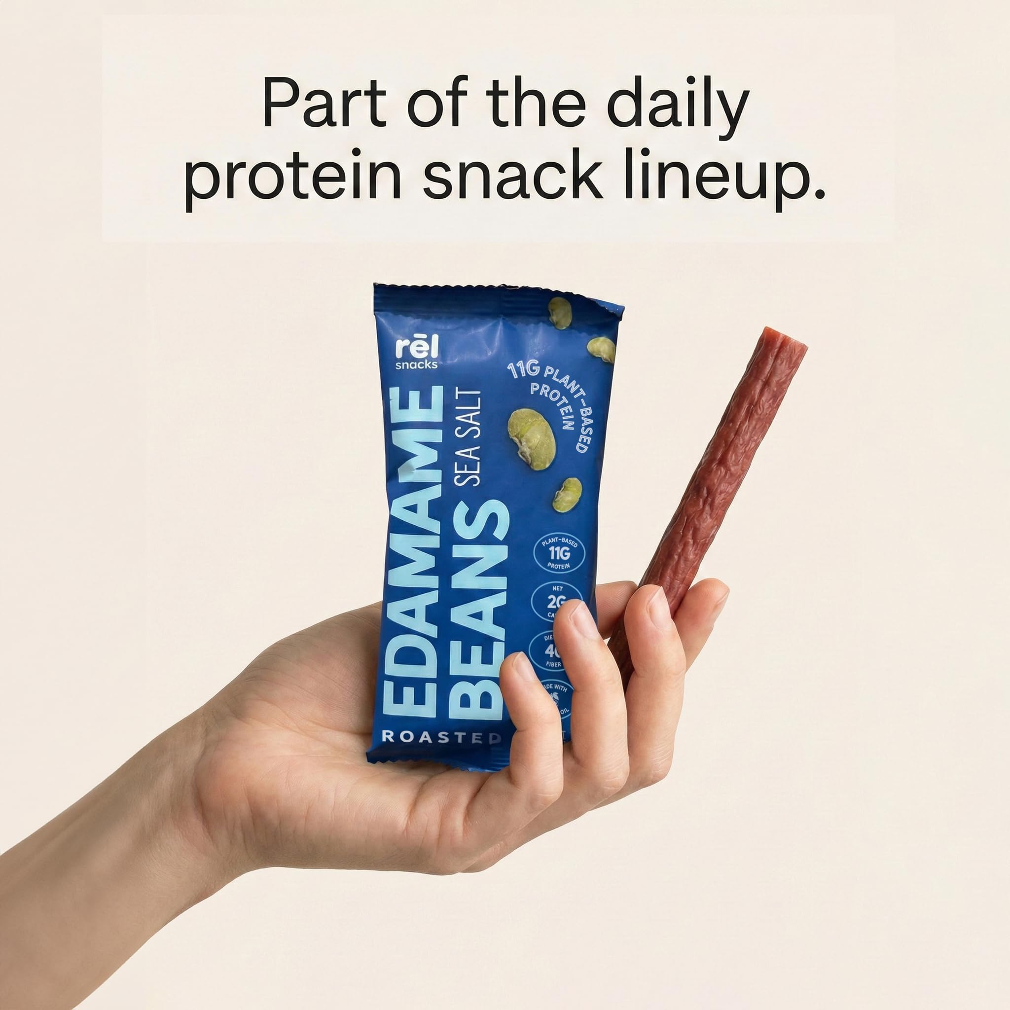 Fred's Farm Rel Snacks convenient protein boost on salads or bowls.