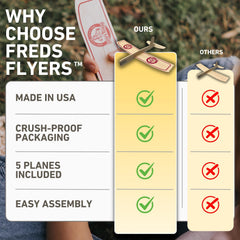 Fred's Flyers easy no-tools assembly enables quick outdoor play