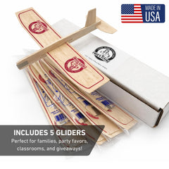 Fred's Flyers USA-made balsa airplanes safe and durable for kids