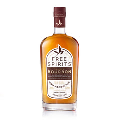 The Free Spirits Company bourbon spirit pour highlights oak and toffee notes for balanced cocktails.