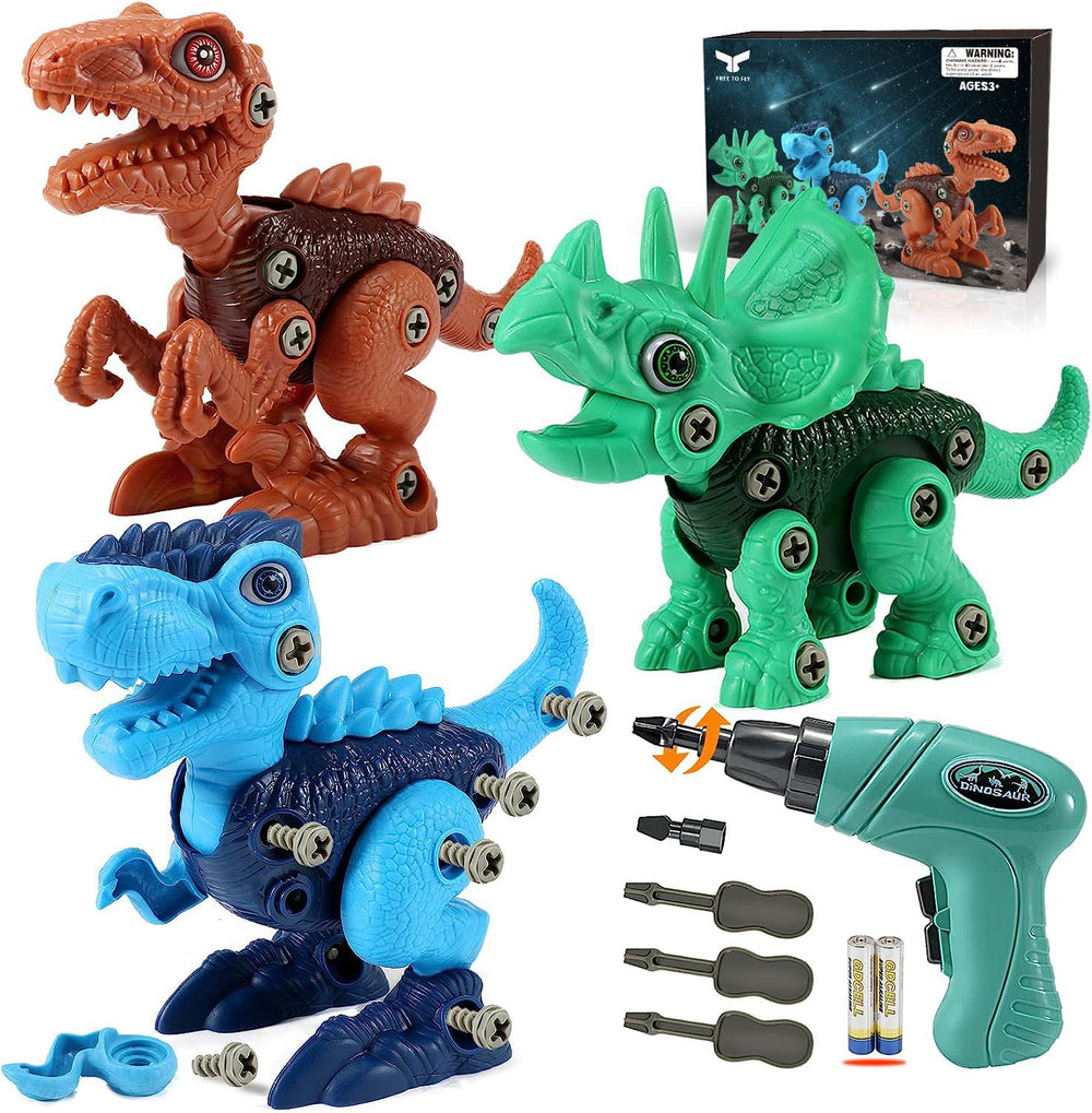 FREE TO FLY Triceratops take-apart kit inspires hands-on creativity and STEM curiosity.