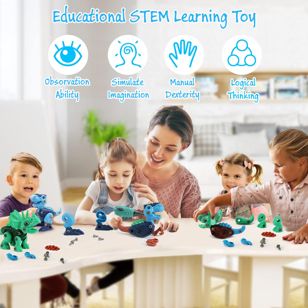 FREE TO FLY Tyrannosaurus Rex take-apart kit builds dexterity during kid-friendly assembly.