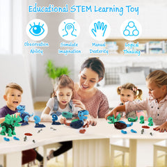 FREE TO FLY Tyrannosaurus Rex take-apart kit builds dexterity during kid-friendly assembly.