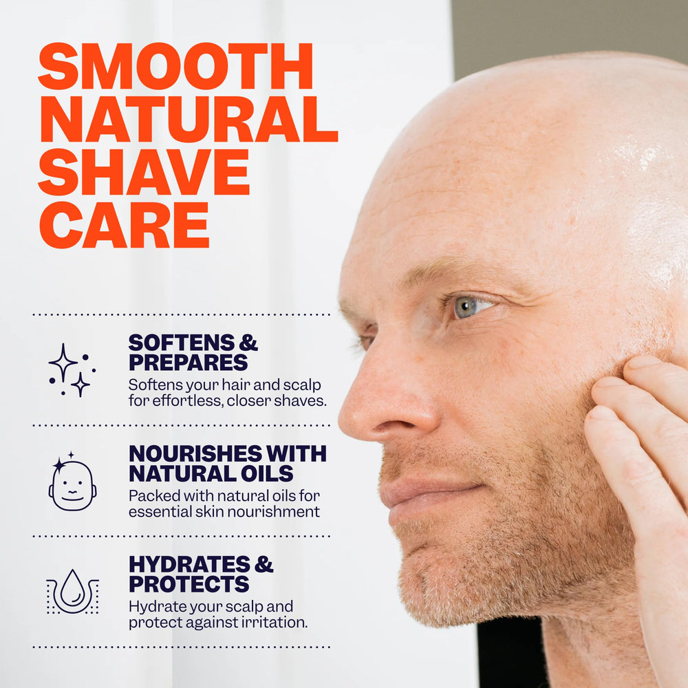 Razor glides smoothly with Freebird oil for a clean shave