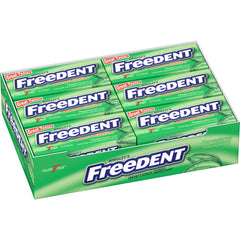 Freedent Peppermint gum pack of 15 sticks for quick breath refresh.