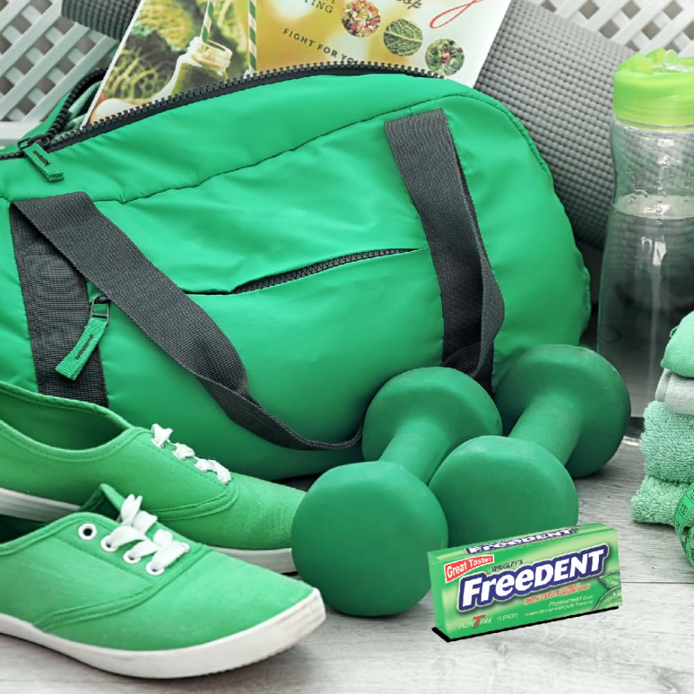 Freedent refreshing breath during errands or commutes.