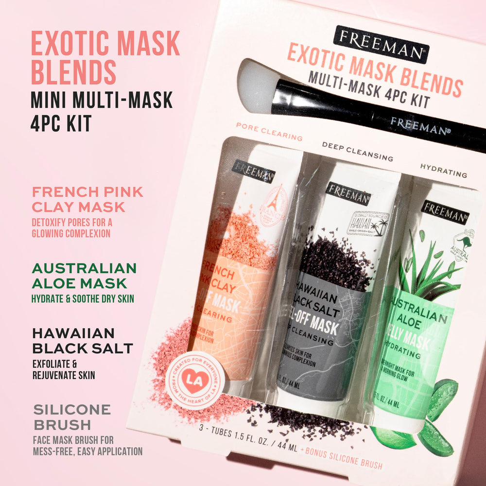 Freeman Exotic Blends French Pink Clay mask detoxifies impurities