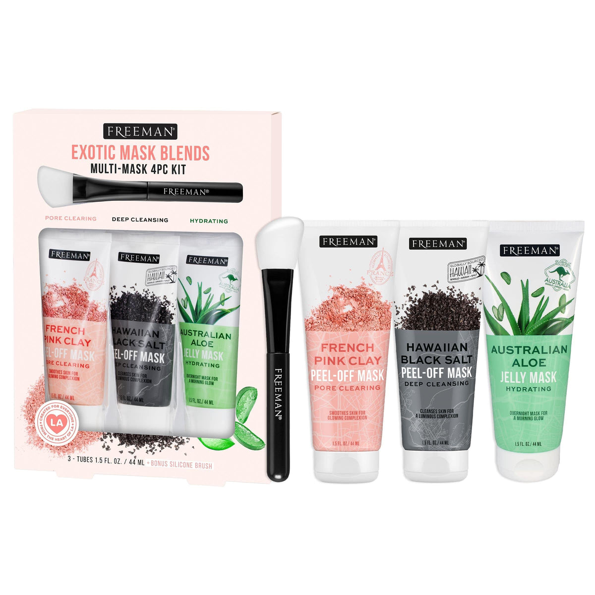 Freeman Exotic Blends pore-clearing peel-off mask purifies pores