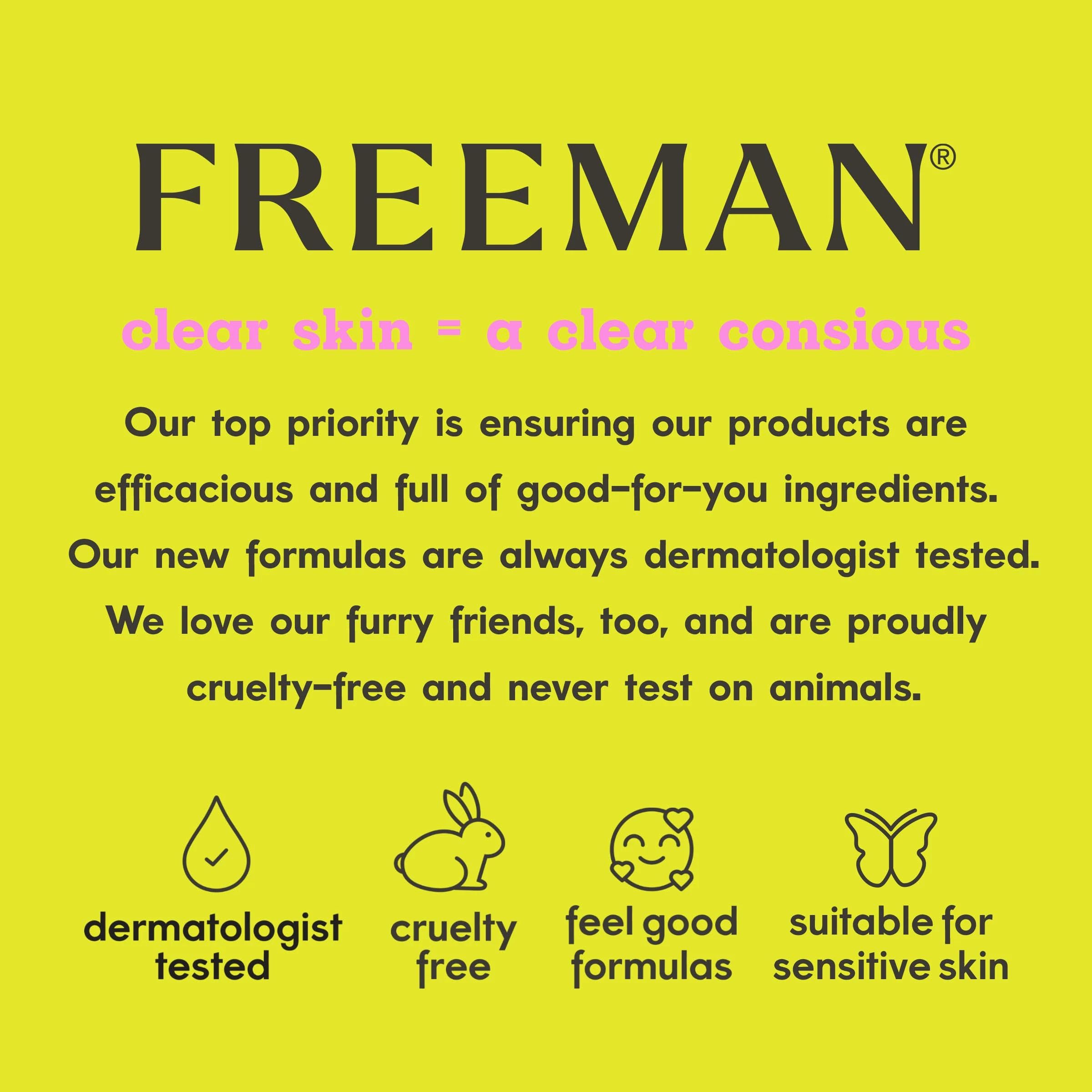 Freeman face buffer silicone-scrubber aids gentle pre-mask exfoliation.