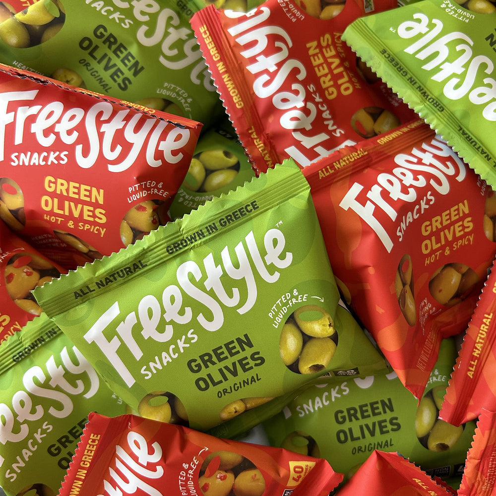 Freestyle Snacks olive pack 45 calories per serving