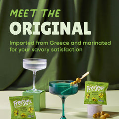Freestyle Snacks olive pack marinade detail
