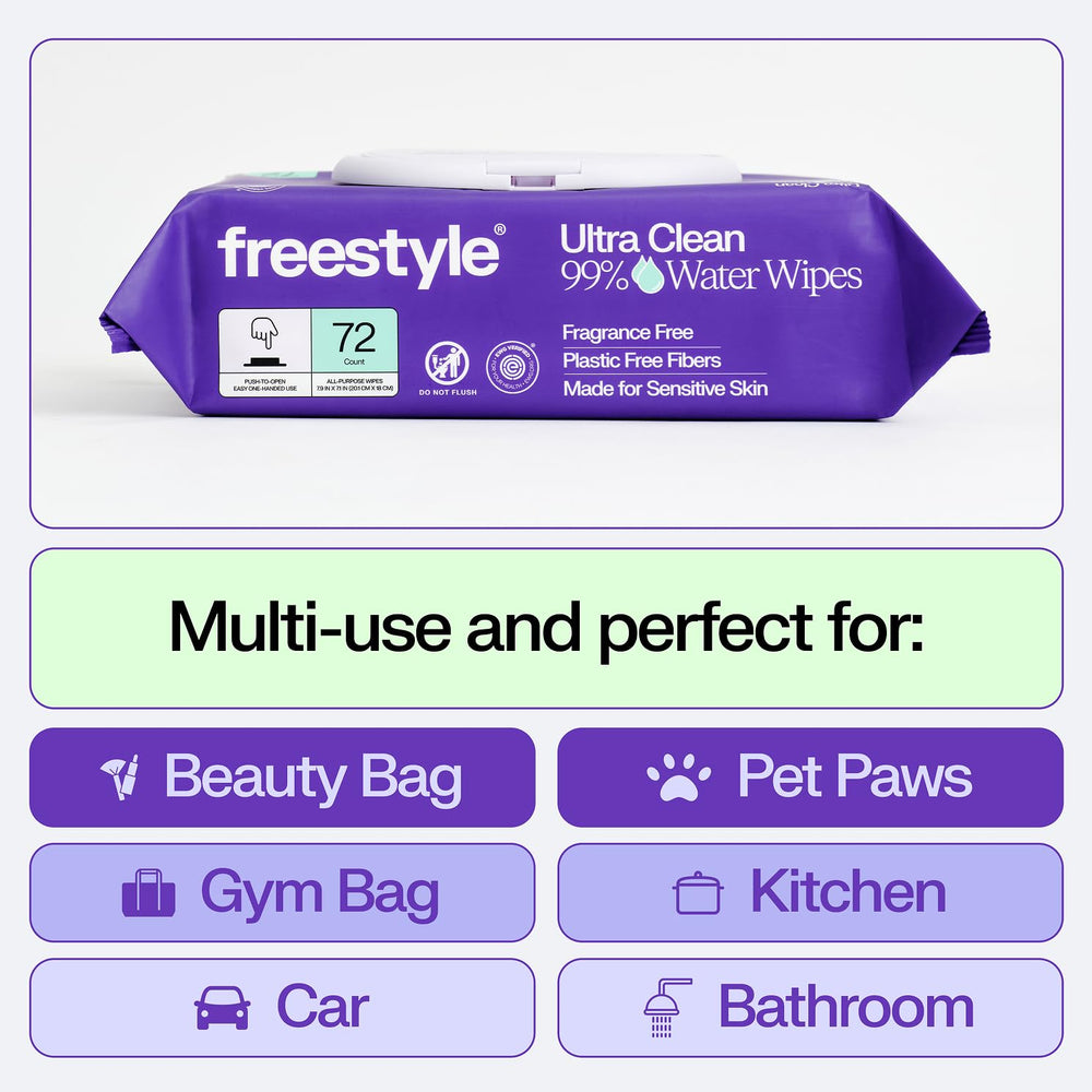 Freestyle Soft Jumbo Baby Wipes pack 72 wipes per pack for everyday use