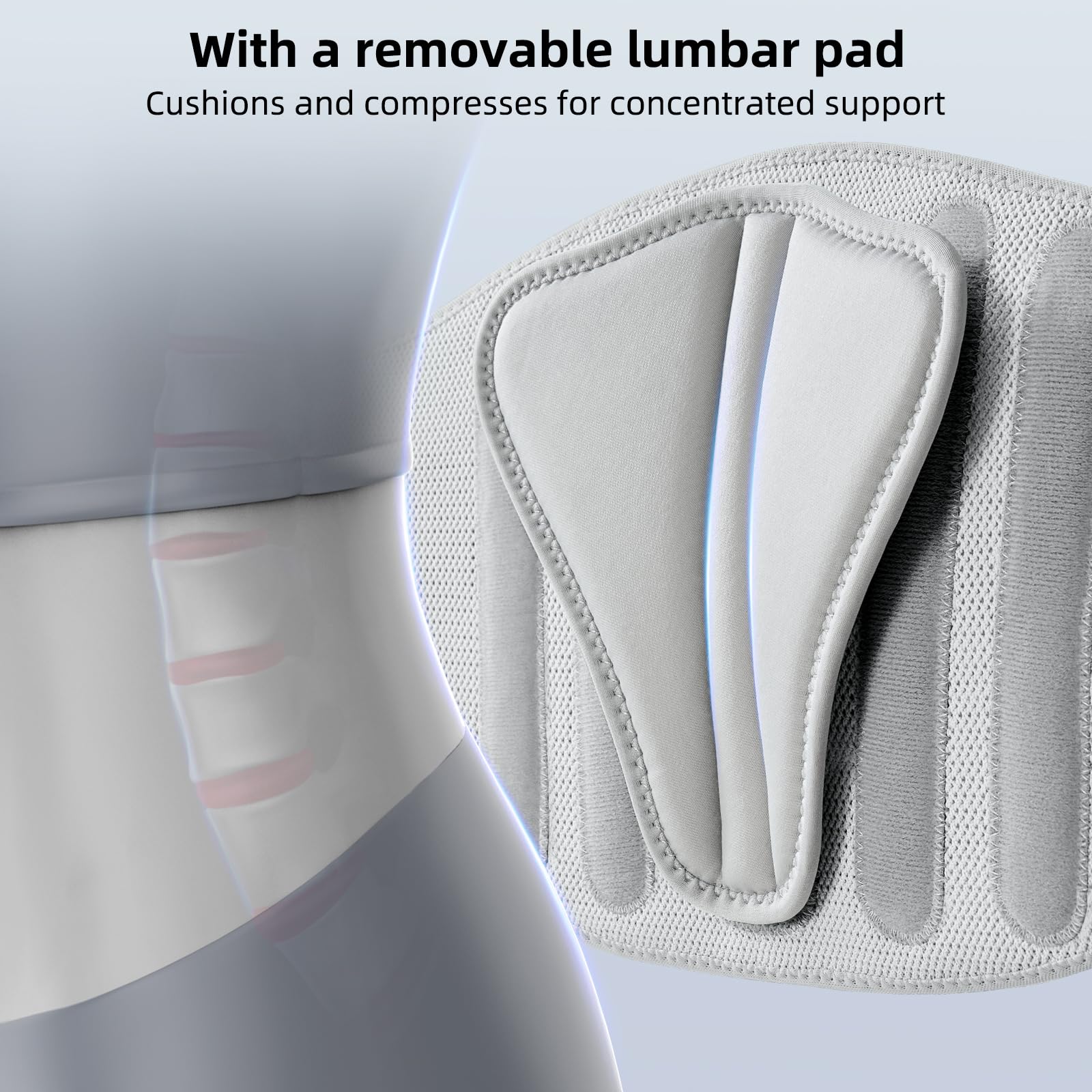 FREETOO back brace size guide helps pick the right fit