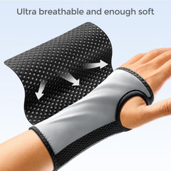 FREETOO wrist brace surface made of breathable fabric to keep skin cool