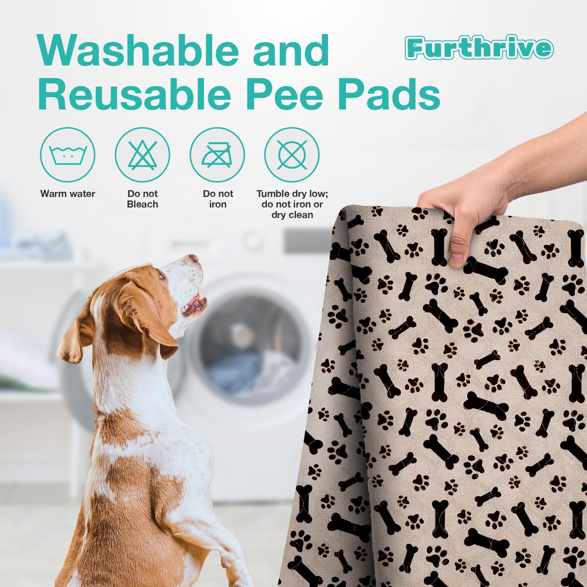 Bone and Paw Tan Furth Thrive pad blends with home décor.