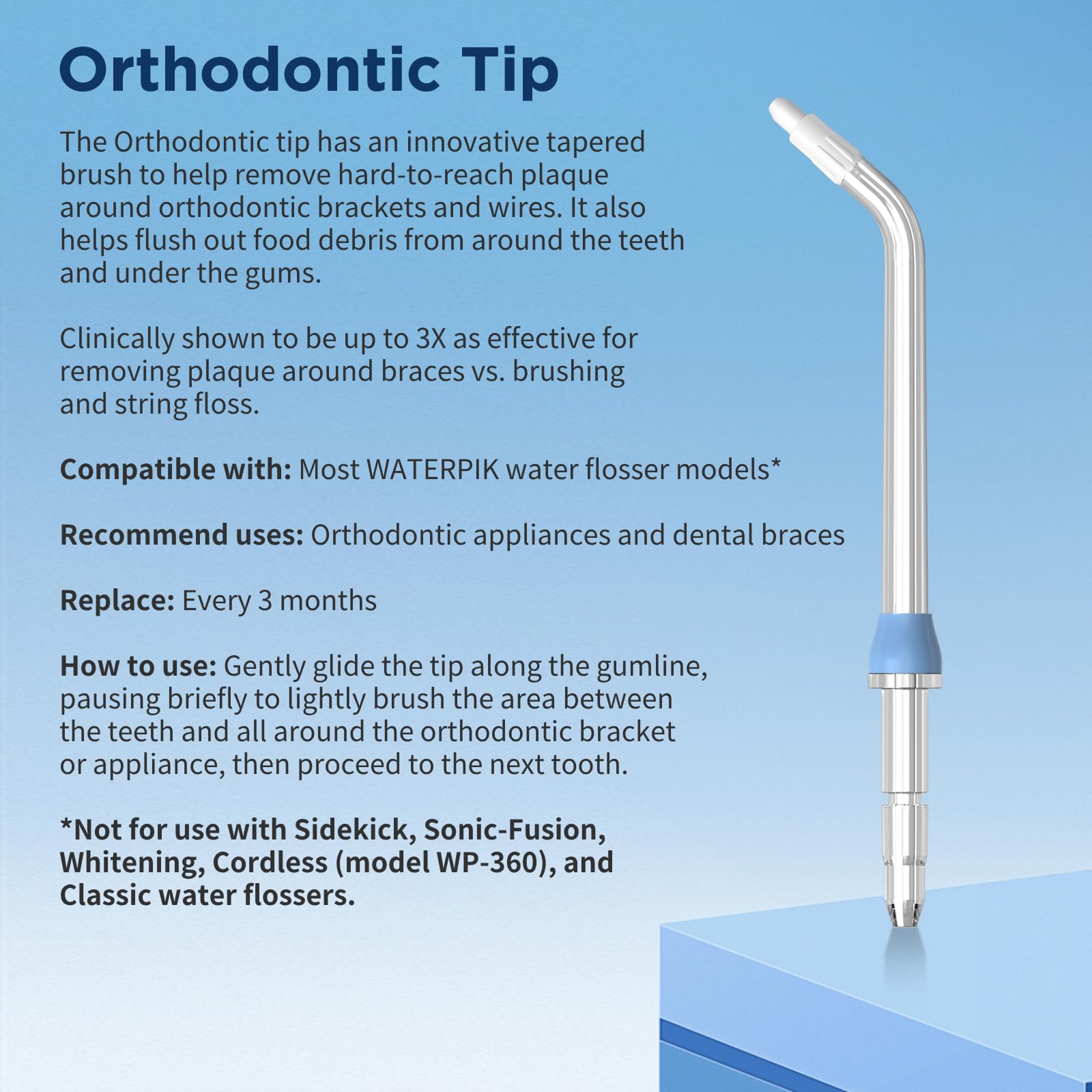 FreFeel Waterpik tongue cleaner for fresher breath and mouth hygiene