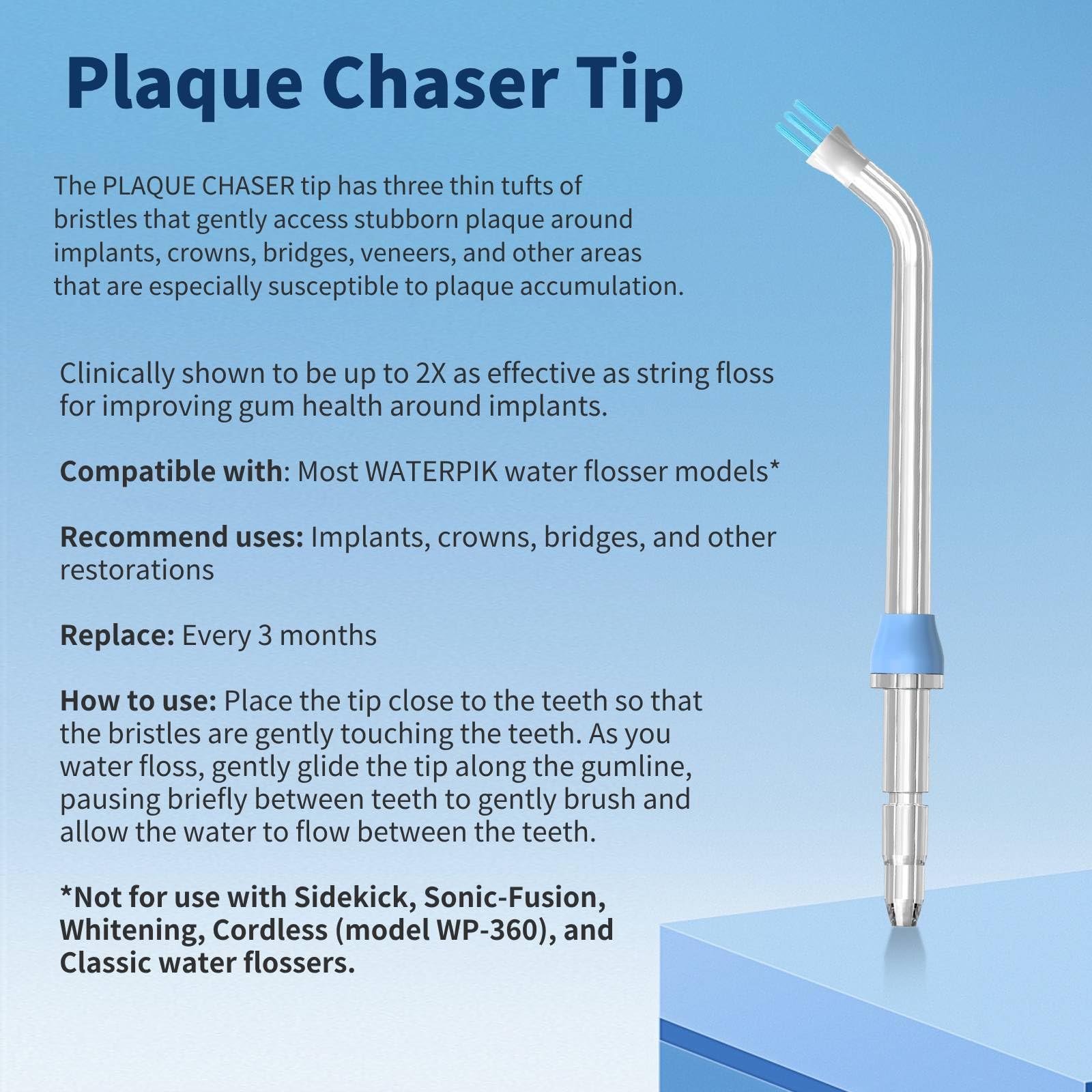 FreFeel Waterpik toothbrush tip for comprehensive daily hygiene