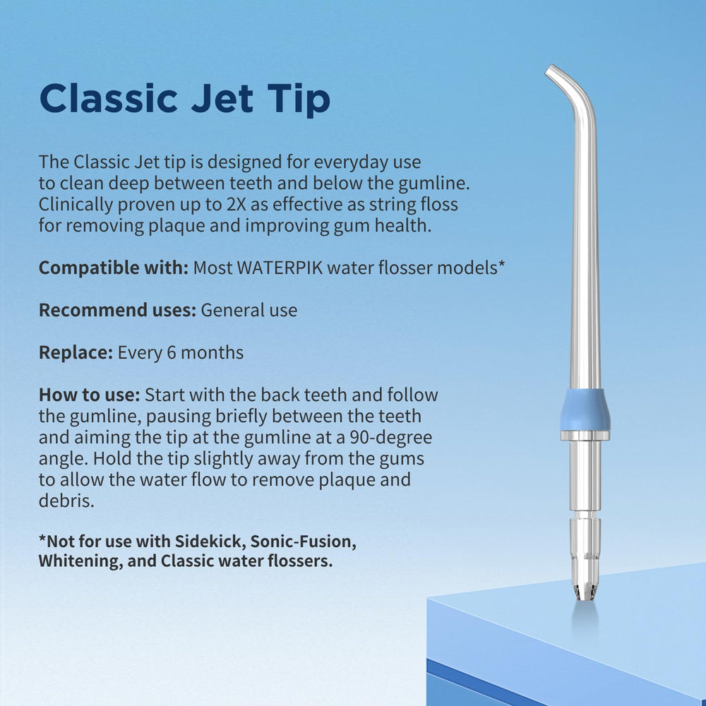 FreFeel implant denture tip for targeted implants and dentures cleaning