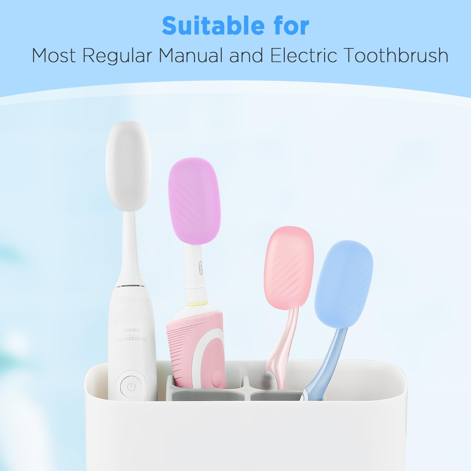 Frekare Pink toothbrush cap helps families stay organized and clean