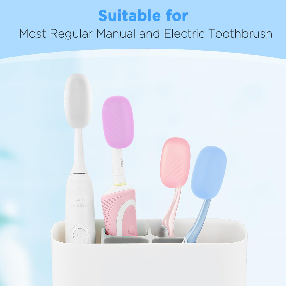 Frekare Pink toothbrush cap helps families stay organized and clean