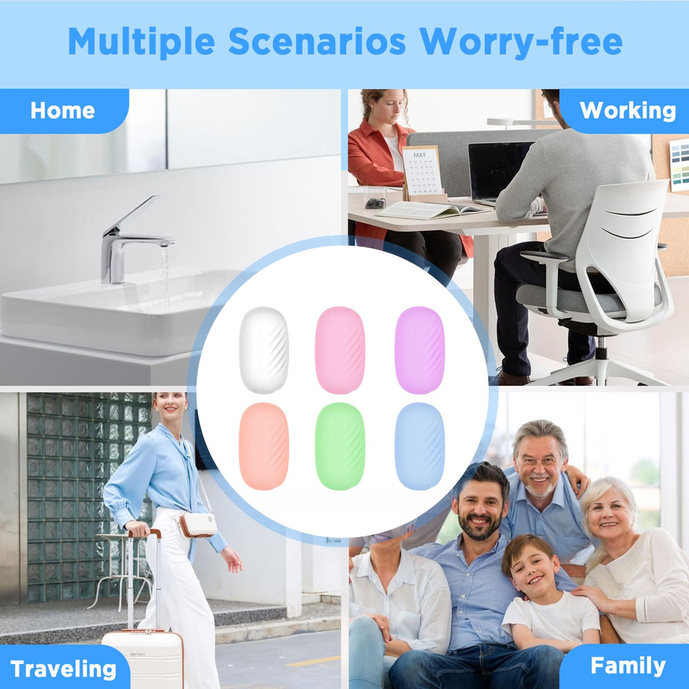 Frekare Purple toothbrush cap protects bristles and travels light