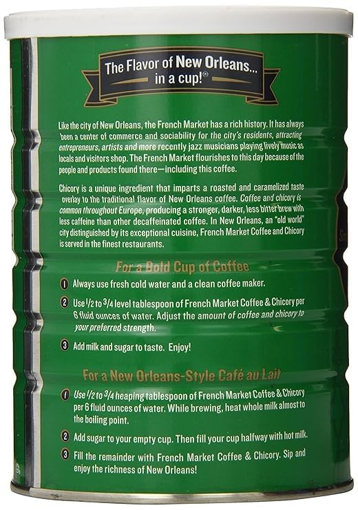 French Market 12oz can pack showcases bold New Orleans flavor in every cup.