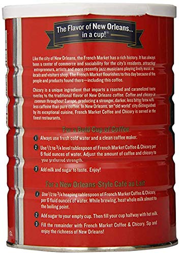 French Market 12oz can offers bold aroma for daily brew.