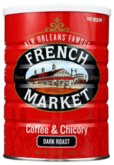 French Market Coffee & Chicory Dark Roast pack-of-six with bold flavor, ready to brew