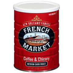 French Market Coffee & Chicory pack label highlighting bold New Orleans flavor.