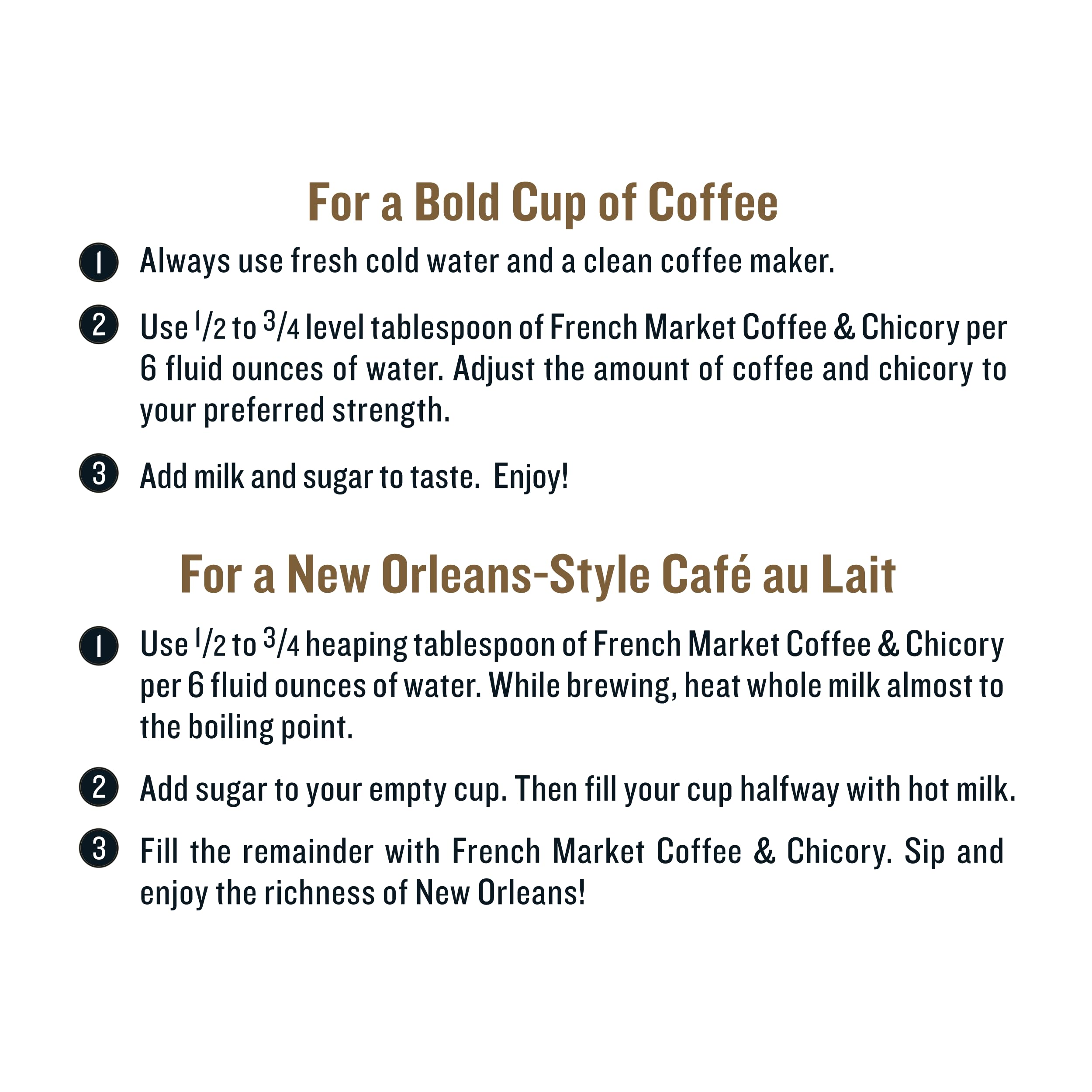 French Market Ground Coffee Pack for everyday drip brewing