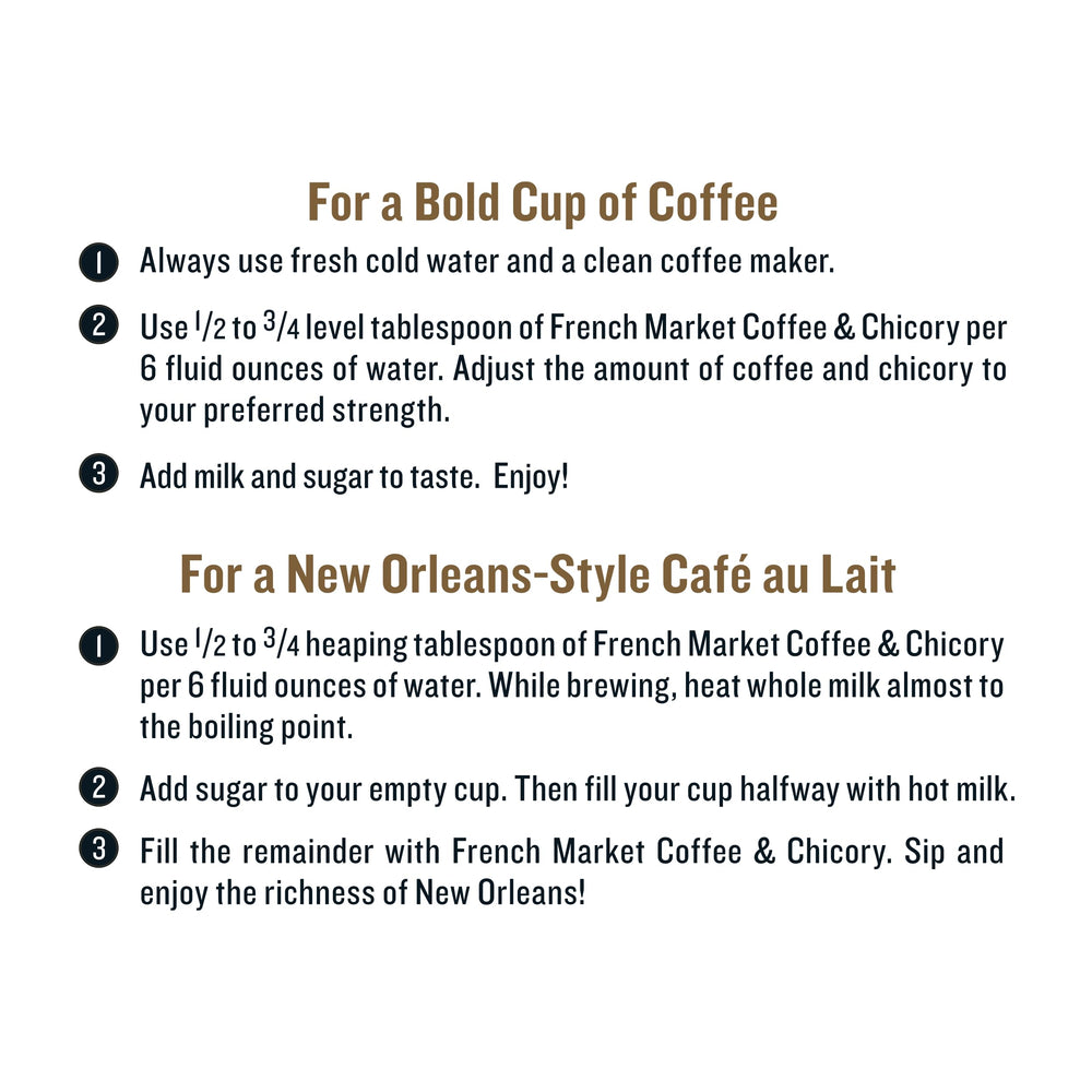 French Market Ground Coffee Pack for everyday drip brewing