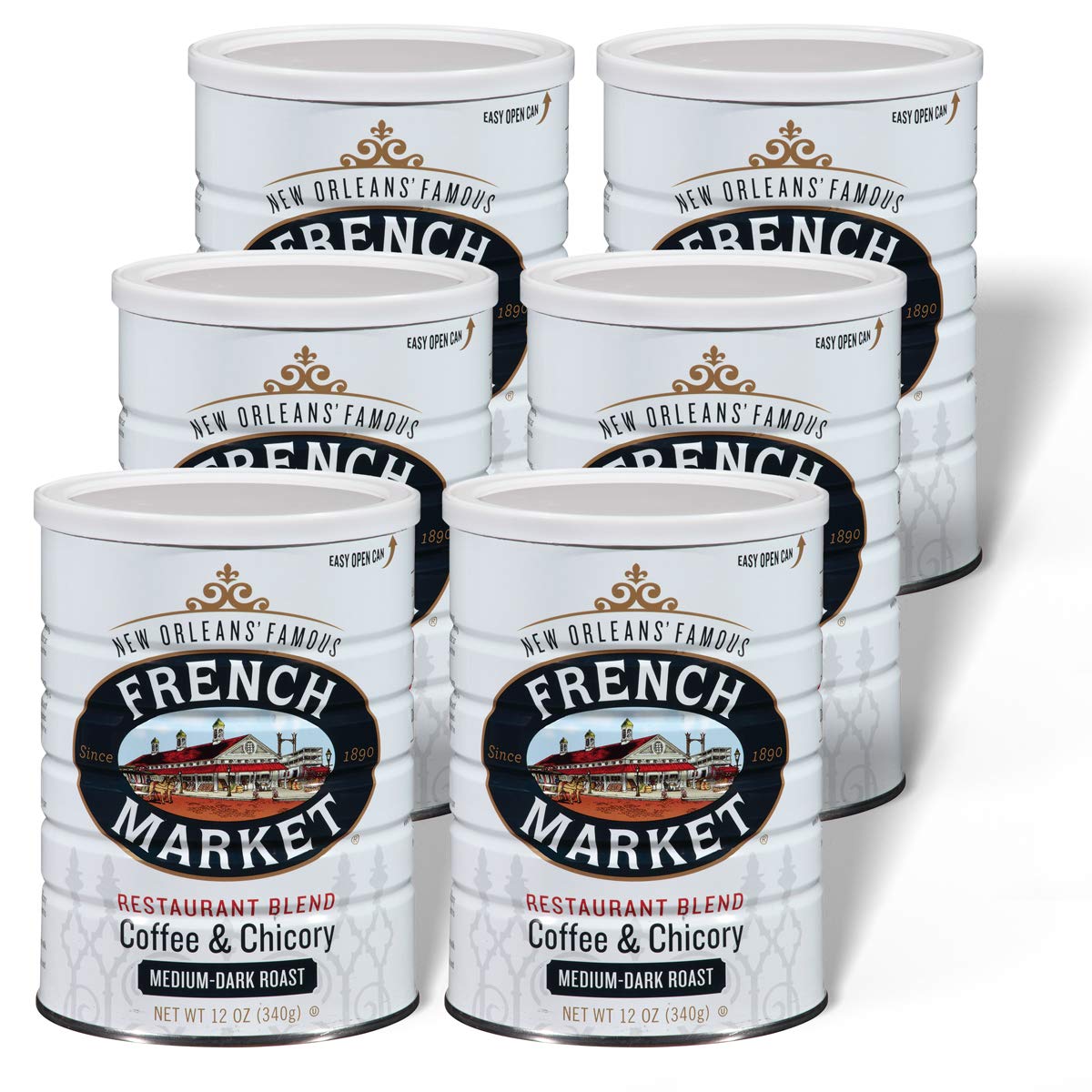 French Market Original Coffee & Chicory blend in a can for bold flavor.