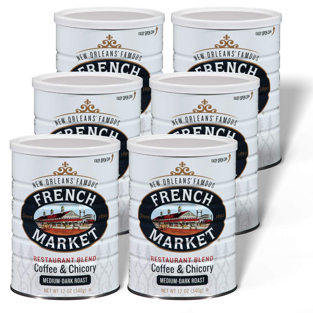 French Market Original Coffee & Chicory blend in a can for bold flavor.