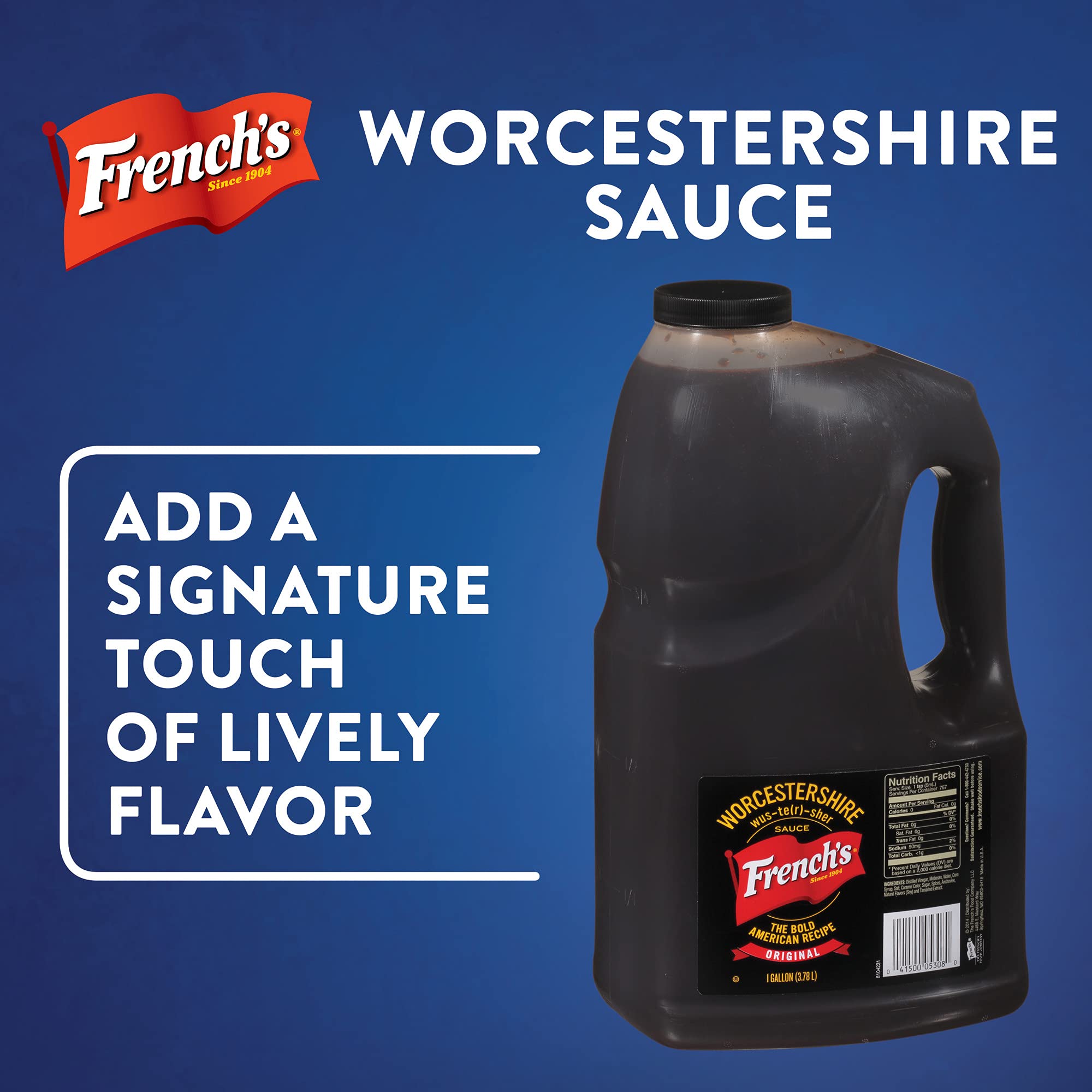 Pouring French's Worcestershire over burgers adds umami.