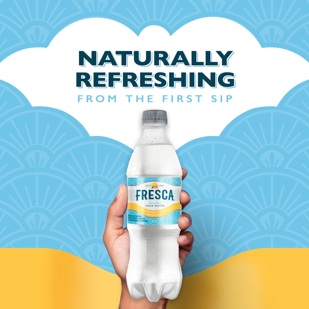 Fresca bottle on ice suggesting thirst-quenching flavor for everyday moments
