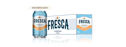 Fresca Peach Soda bottle hero shows refreshing zero-calorie flavor for everyday refreshment.